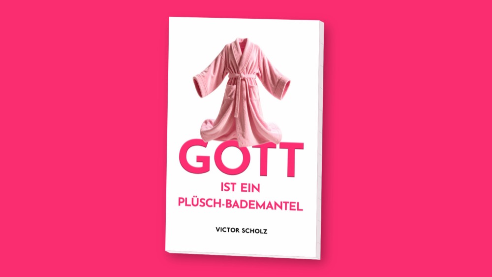 Gott ist ein Plüsch-Bademantel