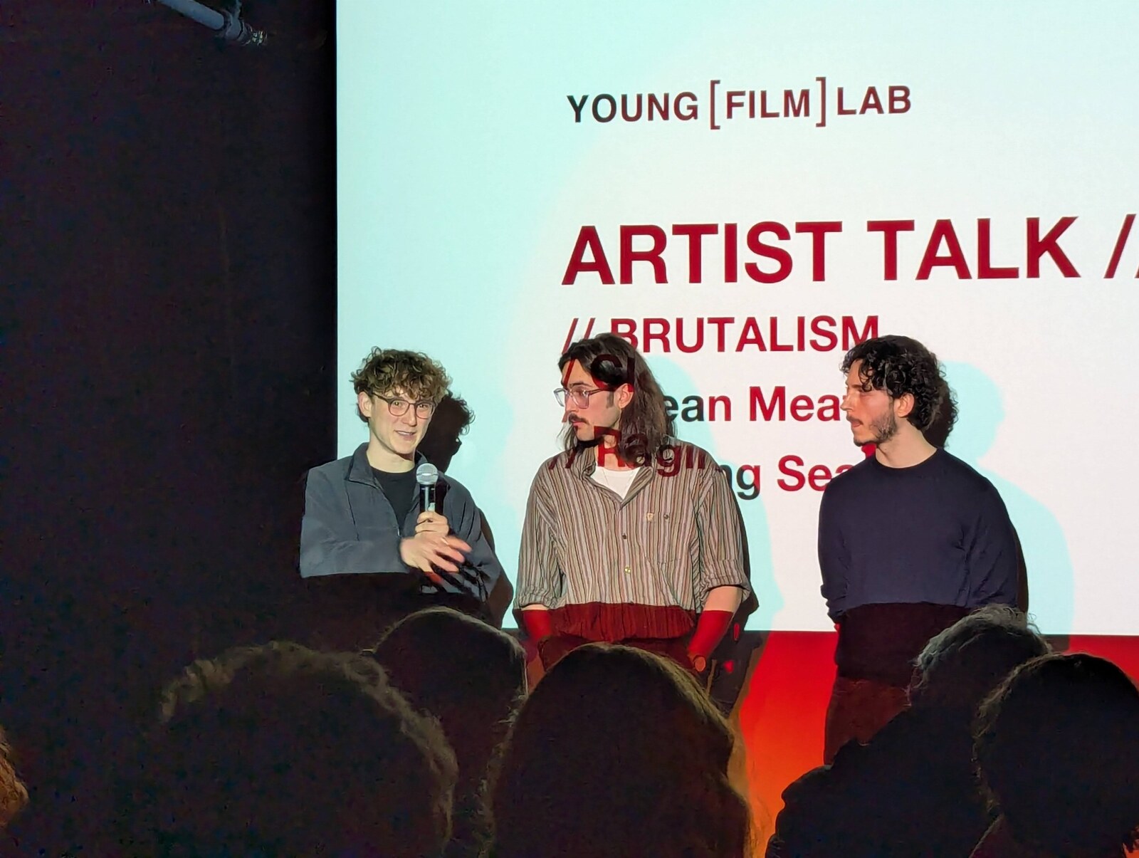 Victor Scholz beim Artist Talk des Young Film Lab zu Clean Meat